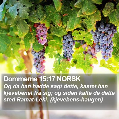 Dommerne 15:17 NORSK Bible Verse Image