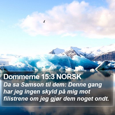 Dommerne 15:3 NORSK Bible Verse Image