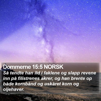 Dommerne 15:5 NORSK Bible Verse Image
