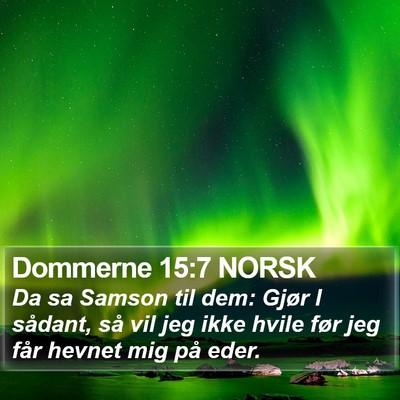 Dommerne 15:7 NORSK Bible Verse Image