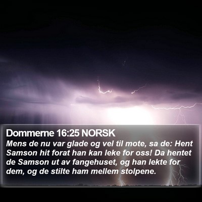 Dommerne 16:25 NORSK Bible Verse Image