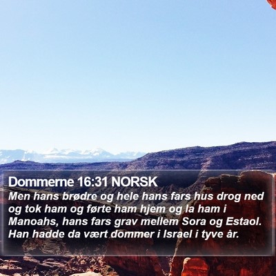 Dommerne 16:31 NORSK Bible Verse Image