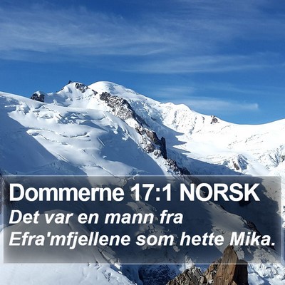 Dommerne 17:1 NORSK Bible Verse Image
