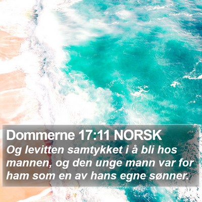 Dommerne 17:11 NORSK Bible Verse Image