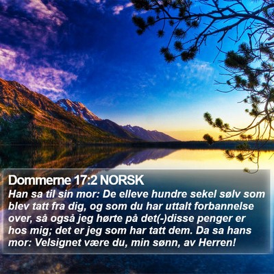 Dommerne 17:2 NORSK Bible Verse Image