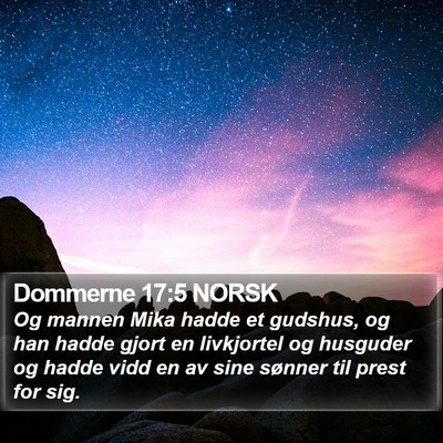 Dommerne 17:5 NORSK Bible Verse Image