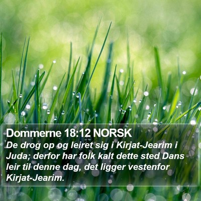 Dommerne 18:12 NORSK Bible Verse Image