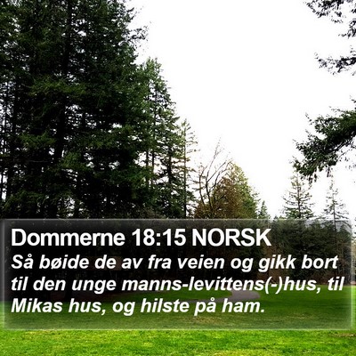 Dommerne 18:15 NORSK Bible Verse Image