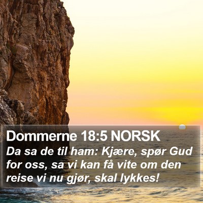 Dommerne 18:5 NORSK Bible Verse Image