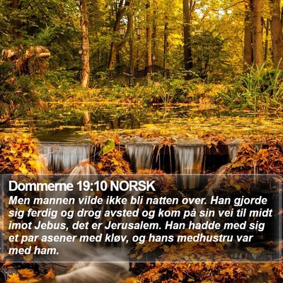 Dommerne 19:10 NORSK Bible Verse Image