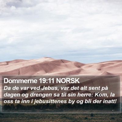 Dommerne 19:11 NORSK Bible Verse Image