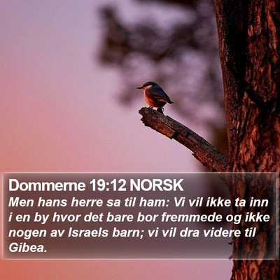 Dommerne 19:12 NORSK Bible Verse Image