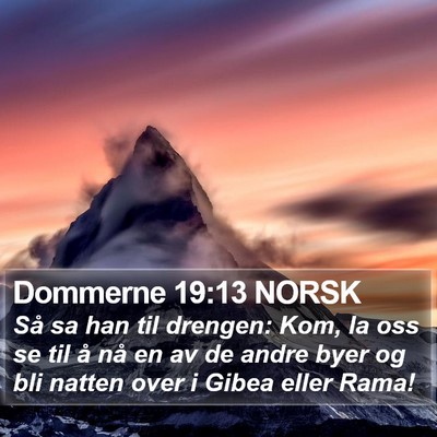 Dommerne 19:13 NORSK Bible Verse Image