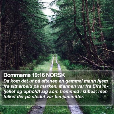 Dommerne 19:16 NORSK Bible Verse Image