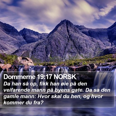 Dommerne 19:17 NORSK Bible Verse Image