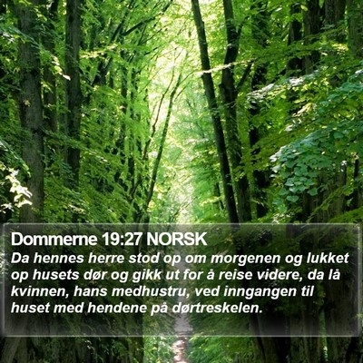 Dommerne 19:27 NORSK Bible Verse Image