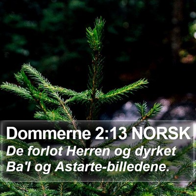 Dommerne 2:13 NORSK Bible Verse Image
