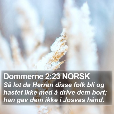 Dommerne 2:23 NORSK Bible Verse Image
