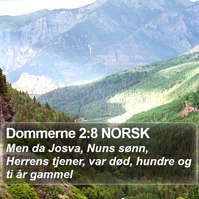 Dommerne 2:8 NORSK Bible Verse Image