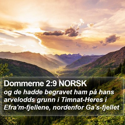 Dommerne 2:9 NORSK Bible Verse Image