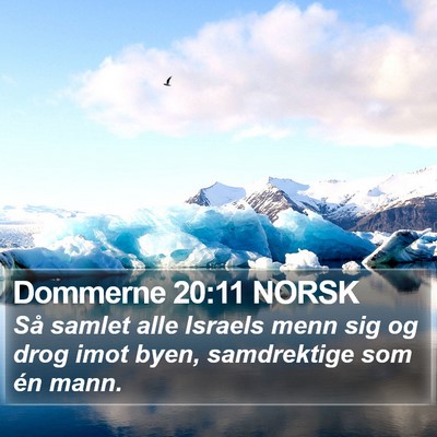 Dommerne 20:11 NORSK Bible Verse Image