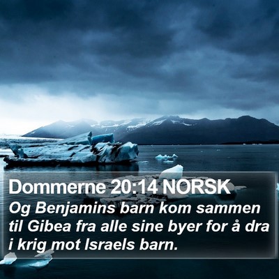 Dommerne 20:14 NORSK Bible Verse Image