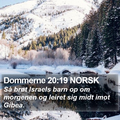 Dommerne 20:19 NORSK Bible Verse Image