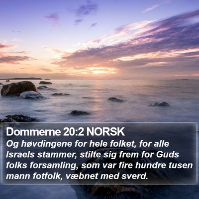 Dommerne 20:2 NORSK Bible Verse Image