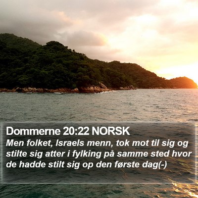 Dommerne 20:22 NORSK Bible Verse Image