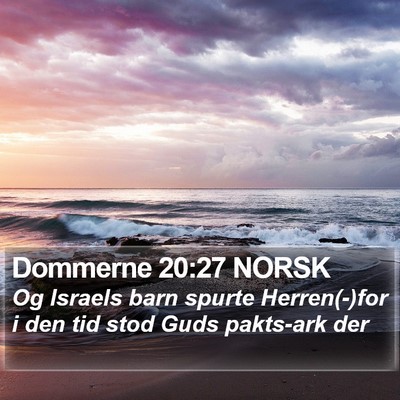 Dommerne 20:27 NORSK Bible Verse Image