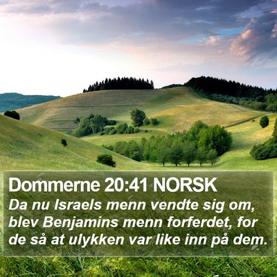 Dommerne 20:41 NORSK Bible Verse Image