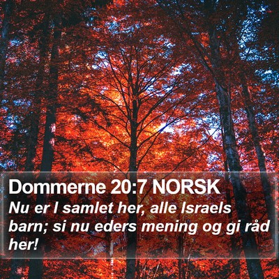 Dommerne 20:7 NORSK Bible Verse Image