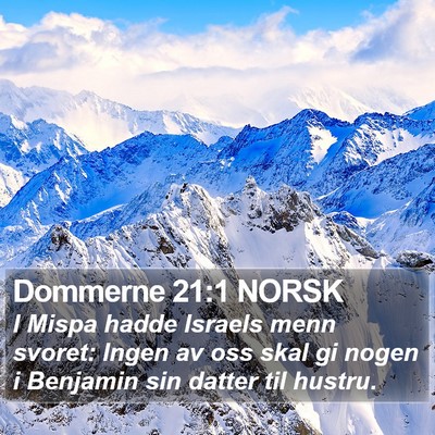 Dommerne 21:1 NORSK Bible Verse Image