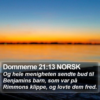 Dommerne 21:13 NORSK Bible Verse Image