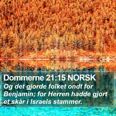 Dommerne 21:15 NORSK Bible Verse Image