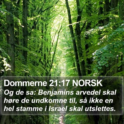 Dommerne 21:17 NORSK Bible Verse Image
