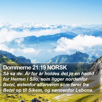 Dommerne 21:19 NORSK Bible Verse Image
