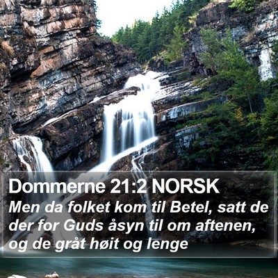 Dommerne 21:2 NORSK Bible Verse Image