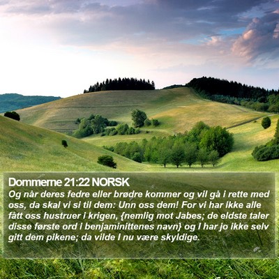 Dommerne 21:22 NORSK Bible Verse Image