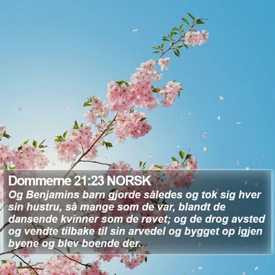 Dommerne 21:23 NORSK Bible Verse Image