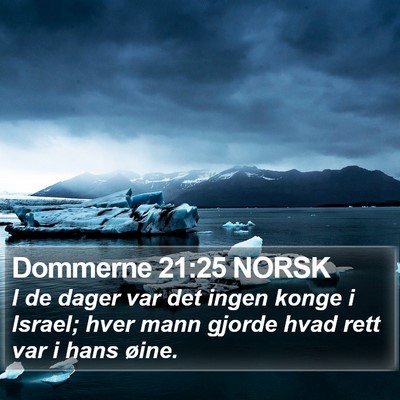 Dommerne 21:25 NORSK Bible Verse Image