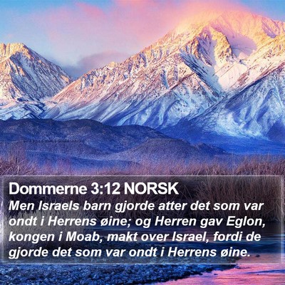 Dommerne 3:12 NORSK Bible Verse Image