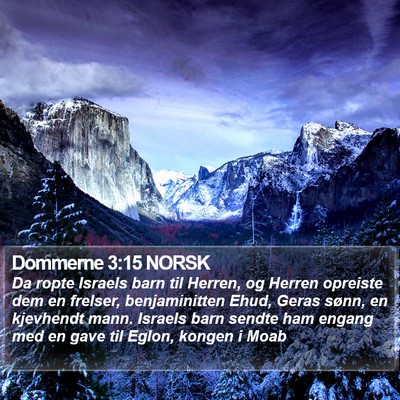 Dommerne 3:15 NORSK Bible Verse Image