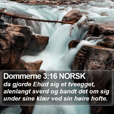 Dommerne 3:16 NORSK Bible Verse Image