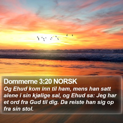 Dommerne 3:20 NORSK Bible Verse Image
