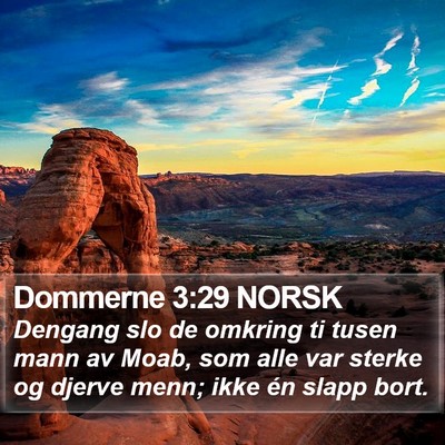 Dommerne 3:29 NORSK Bible Verse Image