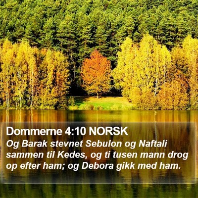 Dommerne 4:10 NORSK Bible Verse Image