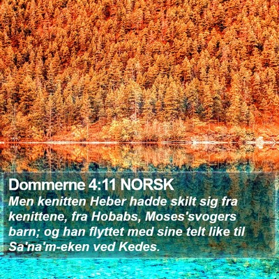 Dommerne 4:11 NORSK Bible Verse Image