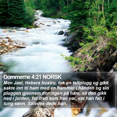 Dommerne 4:21 NORSK Bible Verse Image