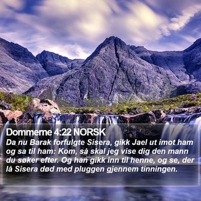 Dommerne 4:22 NORSK Bible Verse Image